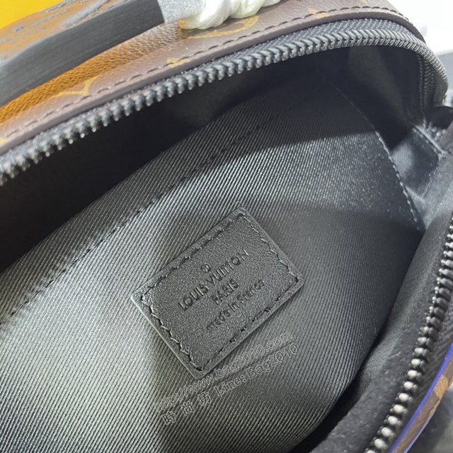 LV專櫃新款男包 路易威登S Lock郵差包 M45863 啞光黑金屬 LV男士單肩斜挎包  ydh4234